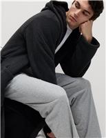 Fleece Supersoft Hooded Dressing Gown