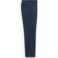 Regular Fit Wool Blend Flat Front Trousers