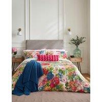 Sanderson Pure Cotton Rose & Peony Duvet Cover White Mix
