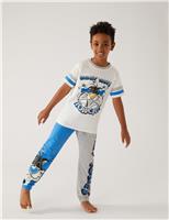 M&S Looney Tunes Pyjamas (6-16 Yrs) Blue Mix