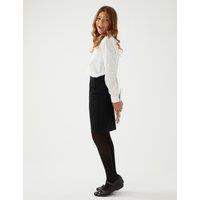 M&S Girls Long Tube School Skirt (9-18 Yrs) Black
