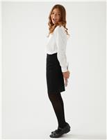 Girls Long Tube School Skirt (9-18 Yrs)