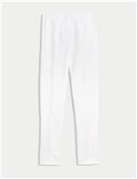 Cotton Blend Slim Fit Ankle Grazer Trousers