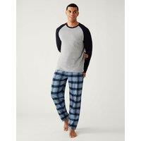 Brushed Cotton Checked Pyjama Set