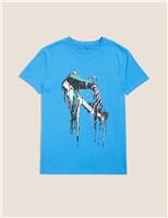 Pure Cotton Trainer Print T-Shirt (6 - 16 Yrs)