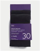 2pk 30 Denier Magicwear Opaque Tights