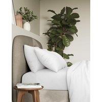M&S 2 Pack Pure Cotton 300 Thread Count Pillowcases White