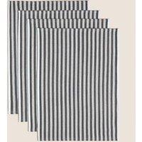 Set of 4 Cotton Rich Basket Weave Tea Towels