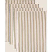 Set of 4 Cotton Rich Basket Weave Tea Towels