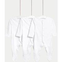 3pk Pure Cotton Sleepsuits (5lbs-3 Yrs)