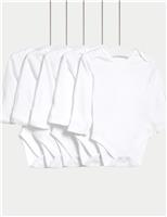 5pk Pure Cotton Bodysuits (5lbs - 3 Yrs)