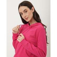 M&S Cotton Rich Hoodie Cerise