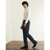 Tailored Fit Pure Wool Birdseye Trousers