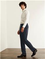 Tailored Fit Pure Wool Birdseye Trousers