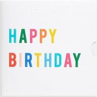 Braille Birthday Gift Card