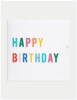 Braille Birthday Gift Card