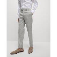 Tailored Fit Italian Performance Linen Suit Trousers