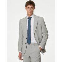 Tailored Fit Linen Rich Suit Jacket