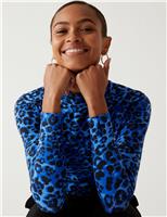 Cotton Rich Printed Slim Fit Top