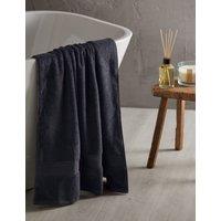 M&S Super Soft Pure Cotton Towel Black