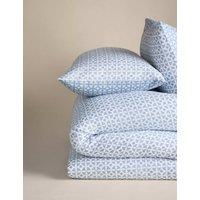 M&S Cotton Blend Circle Star Bedding Set Blue Mix