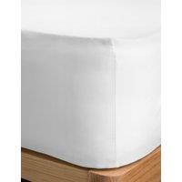 M&S Pure Cotton 180 Thread Count Deep Fitted Sheet White