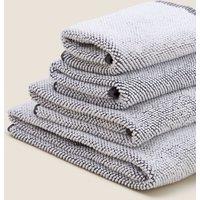 M&S Pure Cotton Cosy Weave Towel Grey Mix