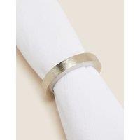 Set of 4 Metallic Napkin Rings