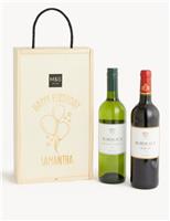 Personalised Happy Birthday Wine Gift