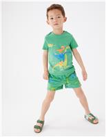 Cotton Rich Dinosaur Top & Bottom Outfit (2-7 Yrs)