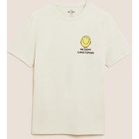 Personalised Pure Cotton Mr Happy T-Shirt