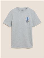 M&S Personalised Pure Cotton Mr Cool T-Shirt Grey Marl