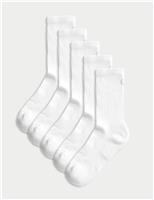5pk Cotton Rich Cushioned Crew Socks