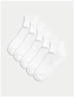 5pk Cotton Rich Cushioned Anklets
