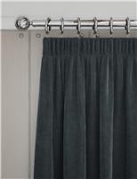 Velvet Pencil Pleat Curtains