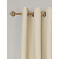 M&S Brushed Eyelet Blackout Thermal Curtains Cream
