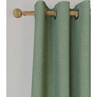 M&S Brushed Eyelet Blackout Thermal Curtains Sage