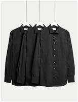 3pk Regular Fit Easy Iron Long Sleeve Shirts