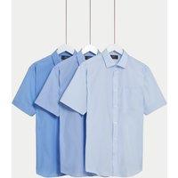 3pk Slim Fit Easy Iron Short Sleeve Shirts