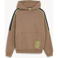M&S Cotton Rich Hoodie (6-16 Yrs) Coffee
