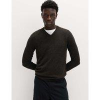 M&S Cashmilon V-Neck Jumper Charcoal