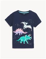 Pure Cotton Dinosaur T-shirt (2-7 Yrs)