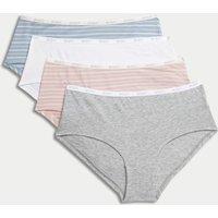 4pk Cotton Rich Low Rise Shorts