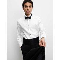 Slim Fit Luxury Cotton Double Cuff Dress Shirt