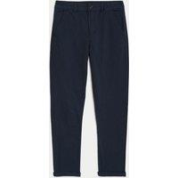 M&S Cotton Rich Chinos (6-16 Yrs) Navy