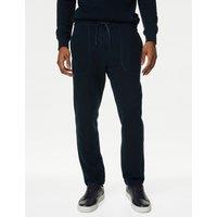 Drawstring Pure Cotton Straight Leg Joggers