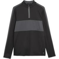 Colour Block Half Zip Top