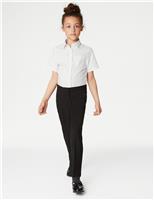 Girls Slim Leg School Trousers (2-18 Yrs)