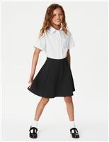 2 Pack Girls Jersey Skater School Skirts (2-18 Yrs)