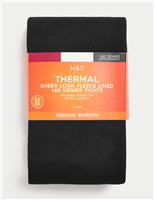 140 Denier Thermal Sheer Fleece Tights